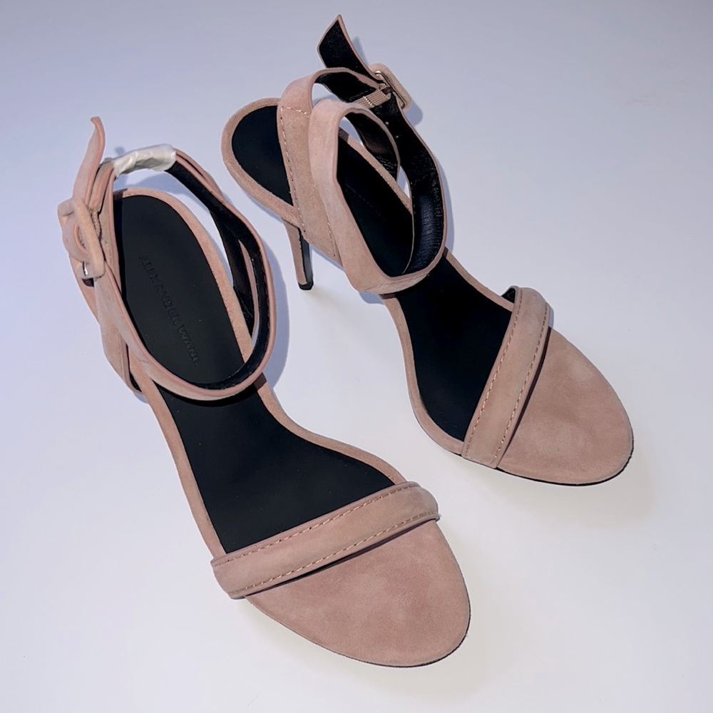 Alexander Wang Antonia Blush Suede Sandals